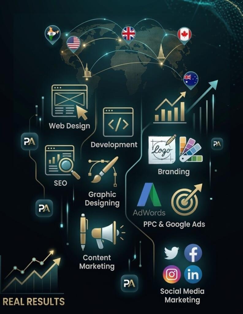 About Pixel AI Marketing services — SEO, PPC, Web Design, Branding & Social Media worldwide.